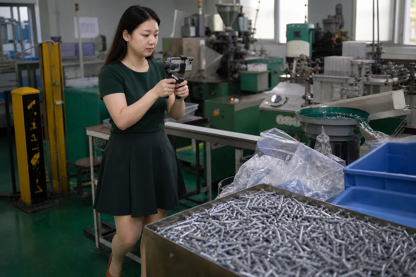 抽芯铆钉加工质量争议现场记录