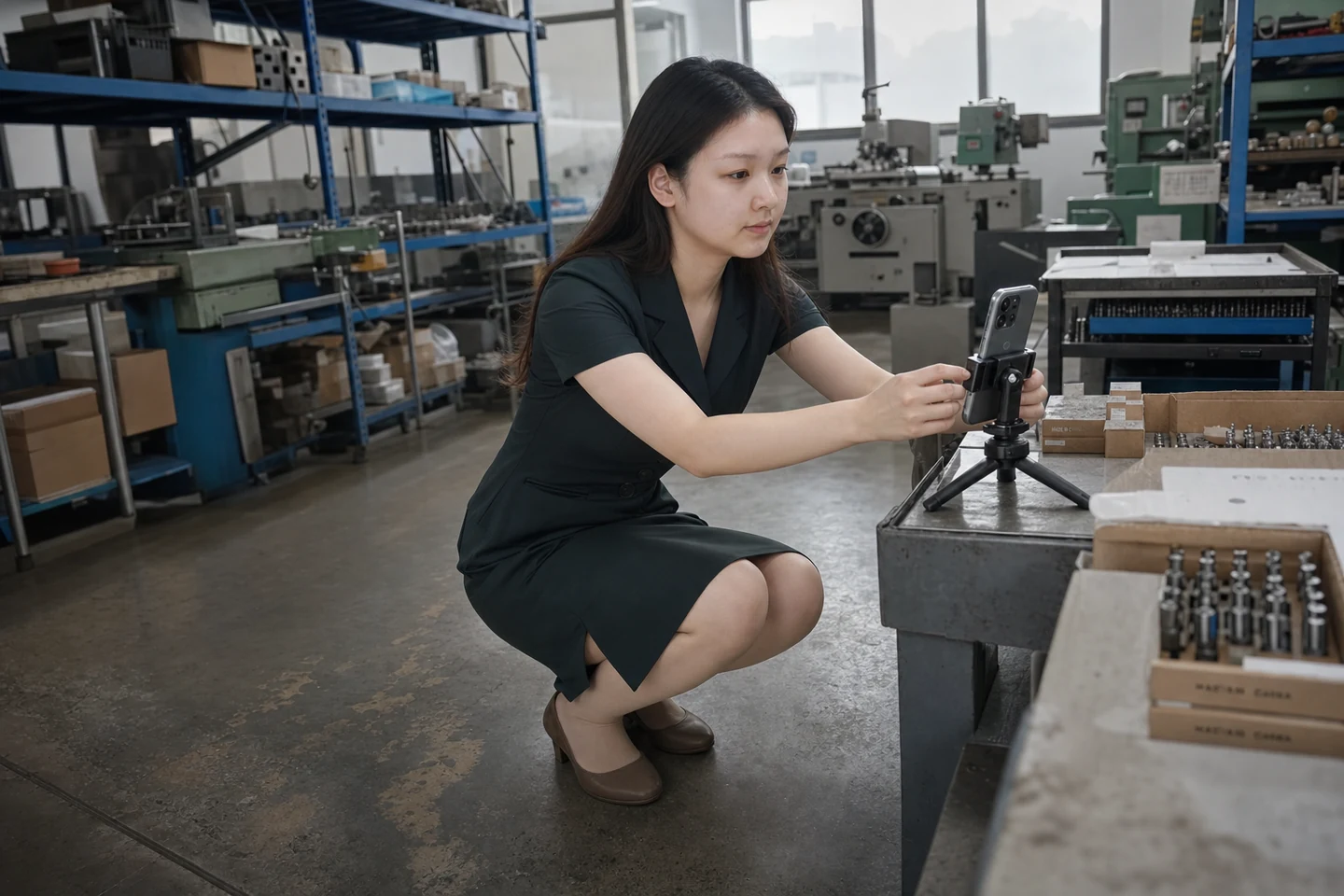千分尺加工样品与量产记录现场
