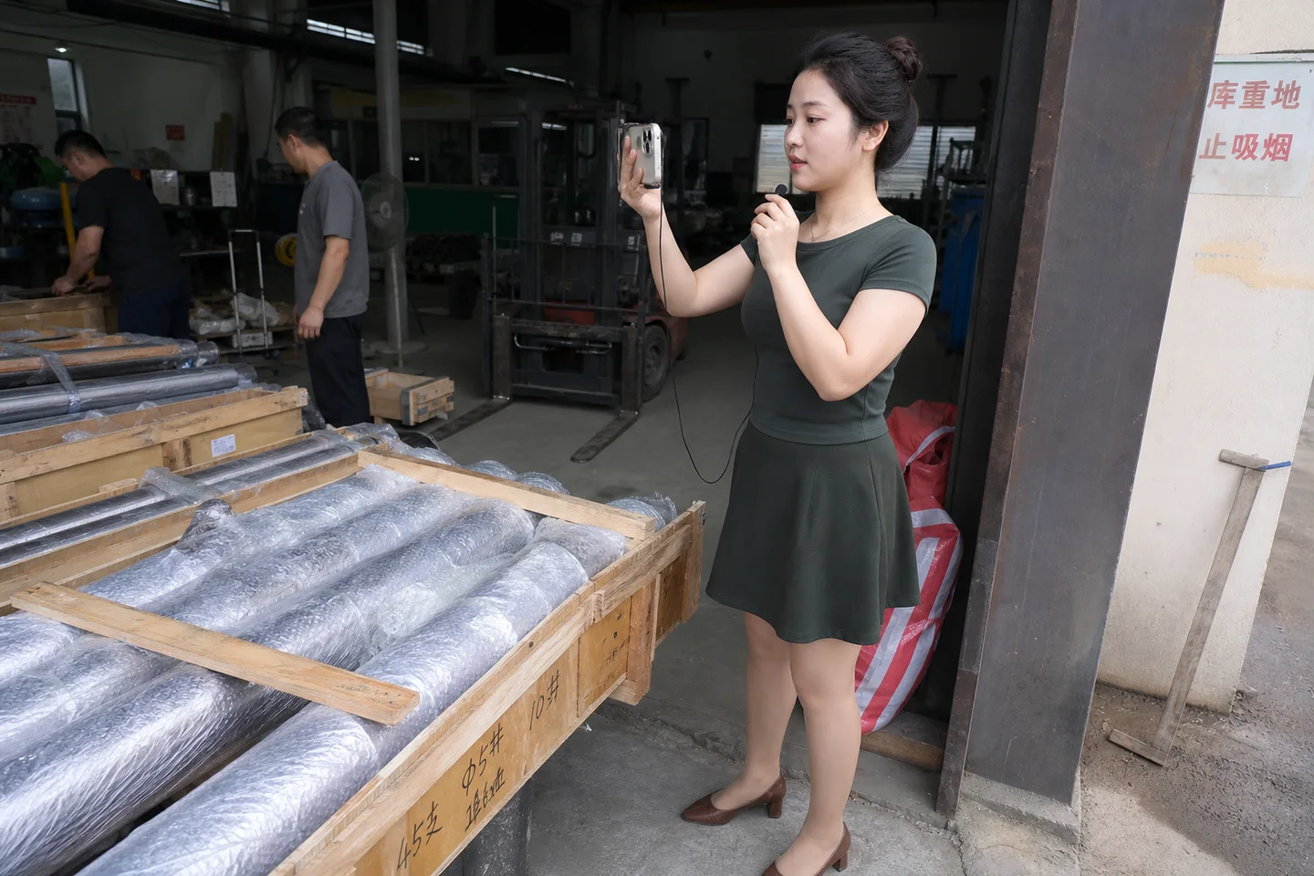 花键轴定制现场取材者记录样品、工装与检验条件